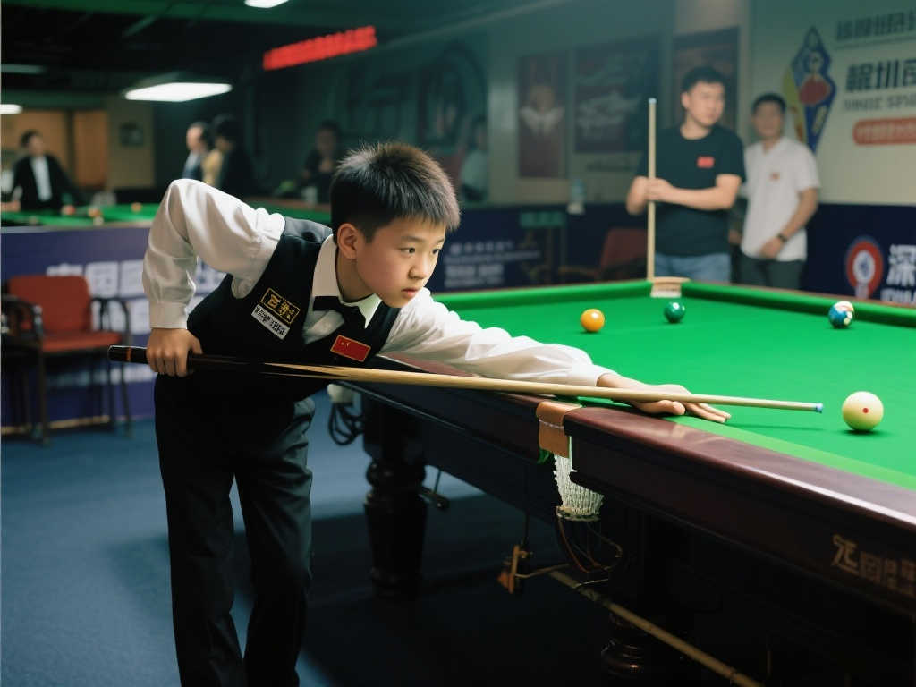 赵心童童年珍稀画面流出！深圳桌球馆赛前巧遇少年赵心童